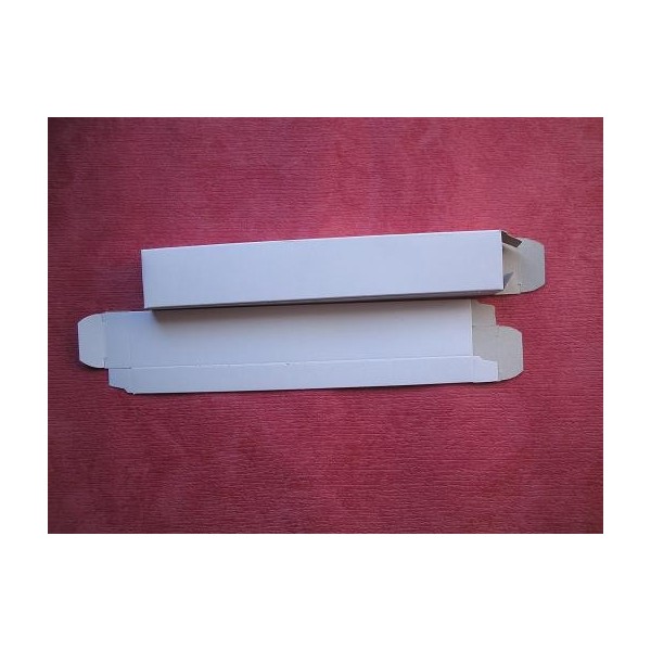 caja abanico carton blanca 24 cm